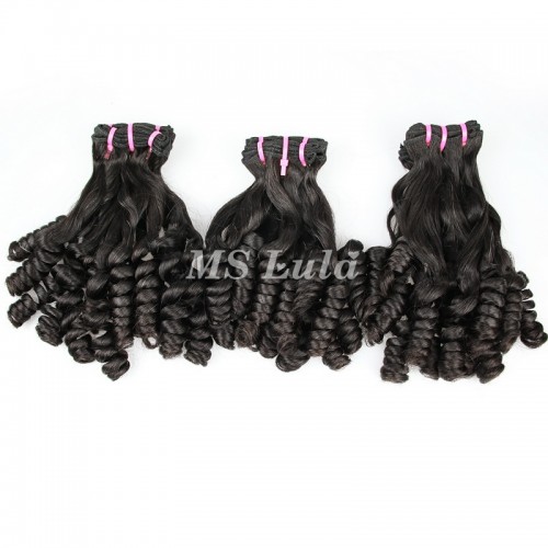 Double Drawn Flower Curly Virgin Human Hair Bundles With 4x4 Lace Closure | Human Hair Wig | Lace Front